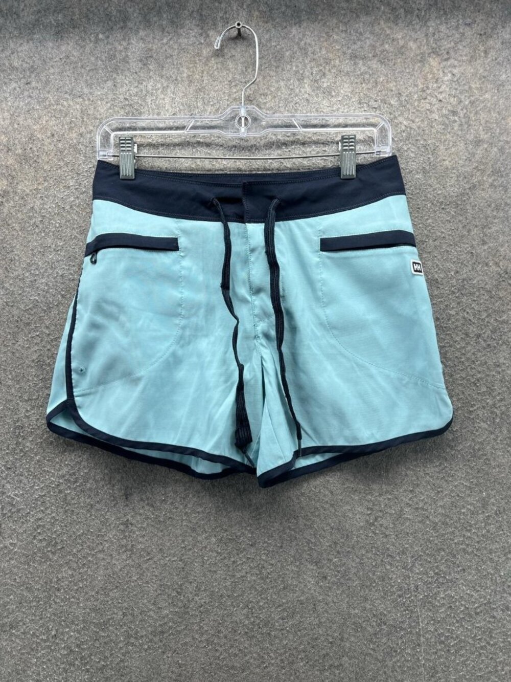 Helly Hansen Shorts Womens XS Blue Swim Board Drawstring 3 Inseam Casual Summer